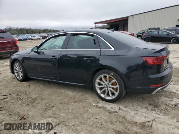 2019 Audi A4 Prestige with VIN WAUFNAF4XKN017287, listed as a Copart auction lot 48348864 with 0 mi miles. Bid and sale history available at carsss.com. Image 2.