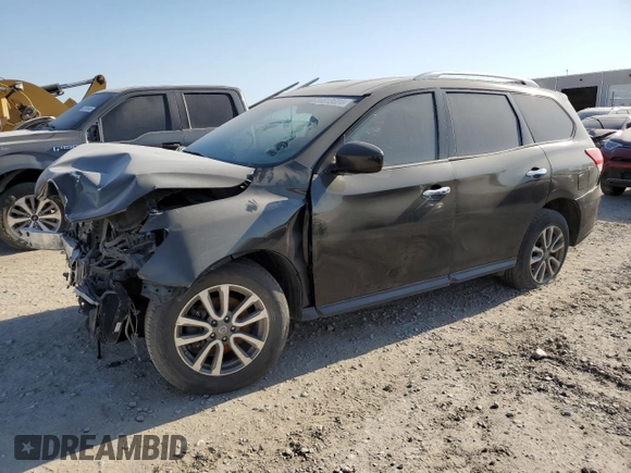 2015 Nissan Pathfinder SL with VIN 5N1AR2MM3FC638443, listed as a Copart auction lot 84813624 with Not provided miles and Salvage title. Bid and sale history available at DreamBid. Image 1.
