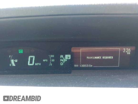 2013 Toyota Prius One z VIN JTDKN3DU1D5601970, wystawiony jako IAAI lot #42407934 z przebiegiem 130 535 mil mil oraz . Historia ofert i sprzedaży dostępna na DreamBid. Obrazek 7.