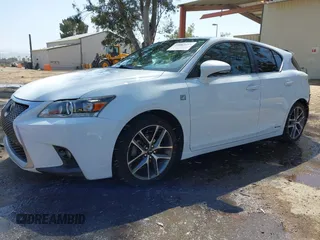 2015 Lexus CT 200h Hybrid with VIN JTHKD5BH1F2223320, listed as a IAAI auction lot 42087493 with 132,577 mi miles. Bid and sale history available at carsss.com. Image 21.