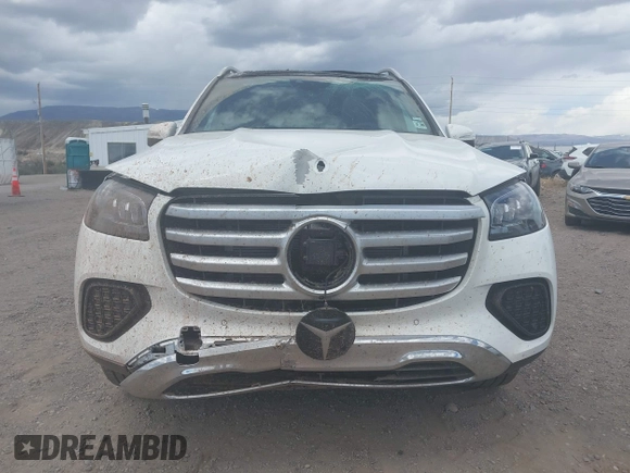 2025 Mercedes-Benz GLS 450 with VIN 4JGFF5KE3SB402662, listed as a IAAI auction lot 42047355 with 2,879 mi miles and . Bid and sale history available at DreamBid. Image 12.