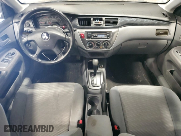 2006 Mitsubishi Lancer ES z VIN JA3AJ26E36U014104, wystawiony jako Copart lot #59814245 z przebiegiem 144 780 mil mil oraz Nie do naprawy • Non repairable. Historia ofert i sprzedaży dostępna na DreamBid. Obrazek 8.
