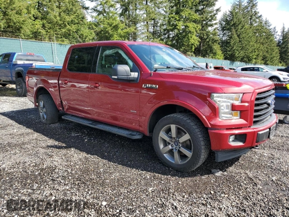 2017 Ford F-150 XL with VIN 1FTEW1EP4HKE01681, listed as a Copart auction lot 57532195 with 95,882 mi miles and Salvage title. Bid and sale history available at DreamBid. Image 4.