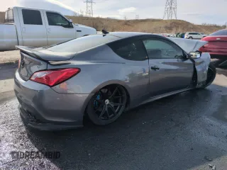 2011 Hyundai Genesis Coupe Grand Touring with VIN KMHHU6KH6BU048459, listed as a Copart auction lot 51011935 with Not provided miles and Salvage title. Bid and sale history available at DreamBid. Image 3.