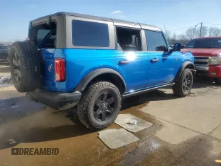 2023 Ford Bronco z VIN 1FMEE5BP9PLC15220, wystawiony jako Copart lot #41729435 z przebiegiem 10 855 mil mil oraz Szkoda całkowita • Salvage title. Historia ofert i sprzedaży dostępna na DreamBid. Obrazek 3.
