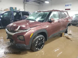 2022 Chevrolet TrailBlazer LT with VIN KL79MPS29NB135585, listed as a Copart auction lot 83852444 with 39,434 mi miles and Salvage Title. Bid and sale history available at carsss.com. Image 1.