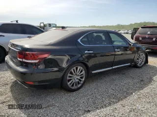 2016 Lexus LS 460 L with VIN JTHGL5EF0G5056502, listed as a Copart auction lot 53759455 with 77,031 mi miles and Salvage title. Bid and sale history available at DreamBid. Image 3.