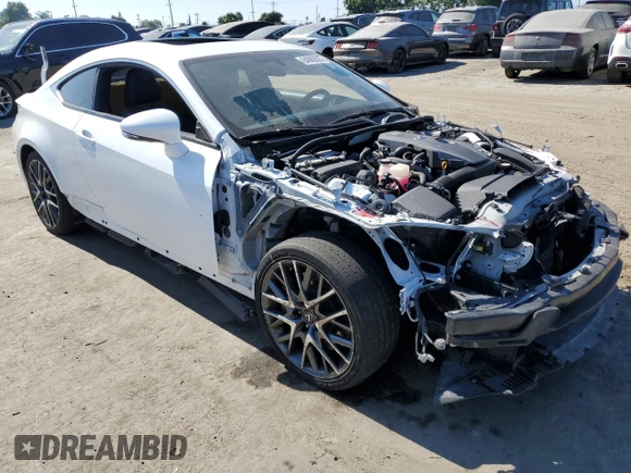 2017 Lexus RC 200t with VIN JTHHA5BC7H5007609, listed as a Copart auction lot 64089305 with 53,422 mi miles and Clean title. Bid and sale history available at DreamBid. Image 4.