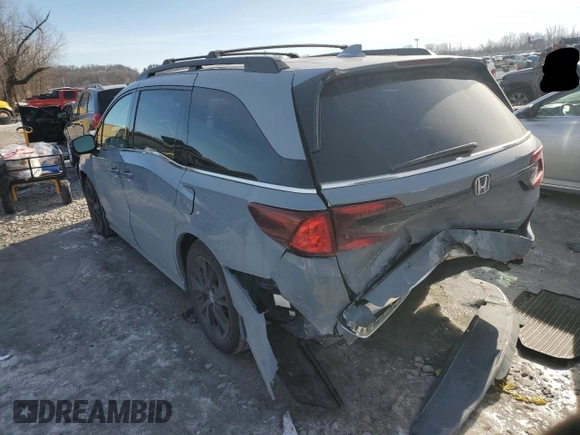 2024 Honda Odyssey Sport with VIN 5FNRL6H7XRB041866, listed as a Copart auction lot 42569215 with 12,393 mi miles and Salvage Title. Bid and sale history available at DreamBid. Image 2.
