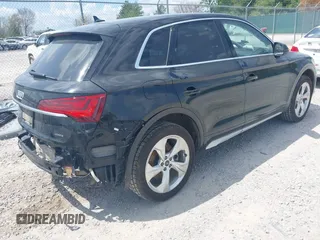 2021 Audi Q5 Premium Plus with VIN WA1BAAFY7M2024762, listed as a IAAI auction lot 42090408 with 58,082 mi miles and . Bid and sale history available at DreamBid. Image 4.