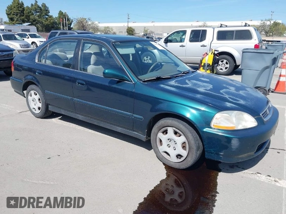 1998 Honda Civic EX with VIN JHMEJ8647WS001024, listed as a IAAI auction lot 41956420 with 198,954 mi miles. Bid and sale history available at carsss.com. Image 1.