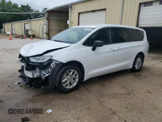 2025 Chrysler Pacifica Select z VIN 2C4RC1BG5SR503174, wystawiony jako Copart lot #59890605 z przebiegiem 21 075 mil mil oraz Czysty tytuł • Clean title. Historia ofert i sprzedaży dostępna na DreamBid. Obrazek 1.