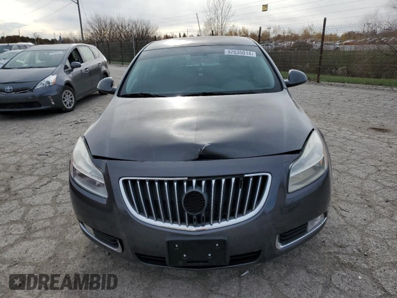 2011 Buick Regal CXL RL1 with VIN W04GN5EC1B1027425, listed as a Copart auction lot 82635014 with 80,777 mi miles and Salvage Title. Bid and sale history available at carsss.com. Image 5.