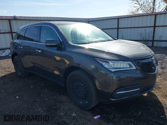 2014 Acura MDX Tech Pkg with VIN 5FRYD4H4XEB021743, listed as a IAAI auction lot 42034827 with 249,440 mi miles. Bid and sale history available at carsss.com. Image 1.