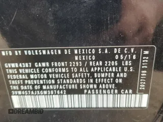 2016 Volkswagen Jetta GLI SE с VIN 3VW4S7AJXGM387642, выставлен на аукционе Copart как лот 61958865 с пробегом 64 585 миль миль и Списание • Salvage title. История ставок и продаж доступна на DreamBid. Изображение 13.