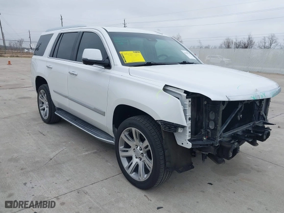 2018 Cadillac Escalade Luxury with VIN 1GYS3BKJ2JR223679, listed as a IAAI auction lot 41429770 with 76,440 mi miles. Bid and sale history available at carsss.com. Image 1.