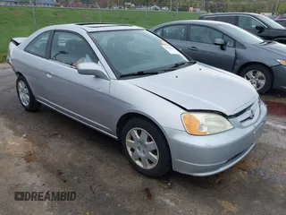 2002 Honda Civic EX with VIN 1HGEM22922L069356, listed as a IAAI auction lot 41988022 with 149,965 mi miles and . Bid and sale history available at carsss.com. Image 1.
