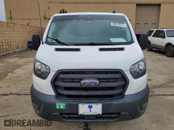 2020 Ford Transit Cargo with VIN 1FTYE1Y81LKA70748, listed as a Copart auction lot 80916514 with 104,077 mi miles and Salvage Title. Bid and sale history available at DreamBid. Image 5.