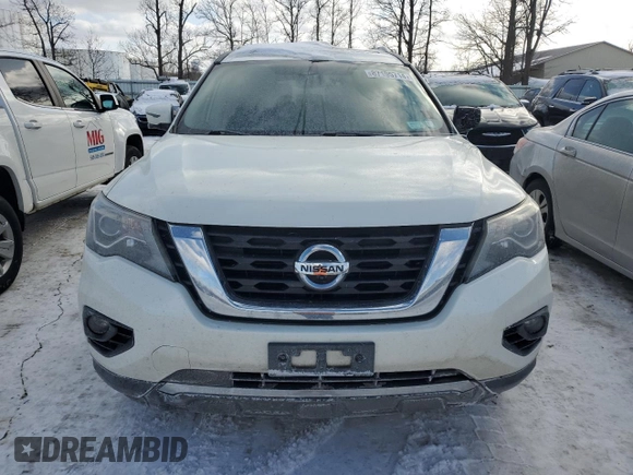 2017 Nissan Pathfinder SV with VIN 5N1DR2MM7HC610550, listed as a Copart auction lot 87195714 with 54,066 mi miles and Salvage Title. Bid and sale history available at carsss.com. Image 5.
