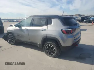 2020 Jeep Compass Trailhawk z VIN 3C4NJDDB0LT207825, wystawiony jako Copart lot #87641335 z przebiegiem Nie podano mil oraz Szkoda całkowita • Salvage title. Historia ofert i sprzedaży dostępna na DreamBid. Obrazek 2.