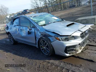 2020 Subaru WRX STI with VIN JF1VA2E6XL9804064, listed as a IAAI auction lot 41655444 with 1 mi miles. Bid and sale history available at carsss.com. Image 1.