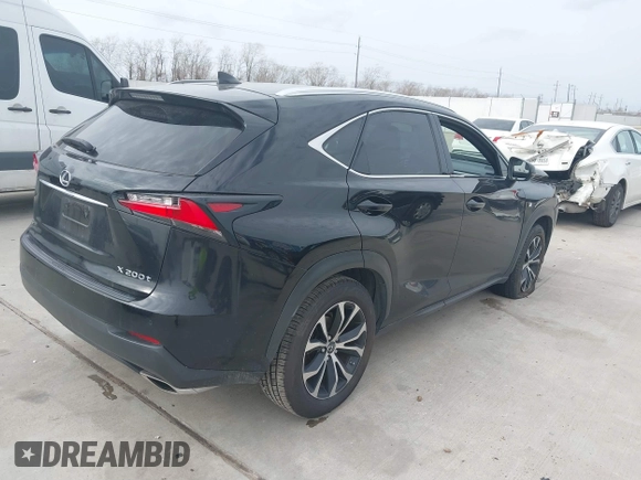 2017 Lexus NX with VIN JTJYARBZXH2072031, listed as a IAAI auction lot 41681622 with 66,905 mi miles. Bid and sale history available at carsss.com. Image 4.