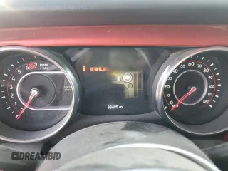 2021 Jeep Wrangler Unlimited Rubicon with VIN 1C4HJXFN6MW559471, listed as a Copart auction lot 48459855 with 33,495 mi miles and Salvage title. Bid and sale history available at DreamBid. Image 9.
