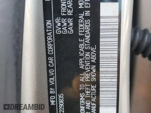 2014 Volvo S60 T5 with VIN YV1612FS5E2290835, listed as a Copart auction lot 50901505 with 121,438 mi miles and Salvage Title. Bid and sale history available at carsss.com. Image 12.
