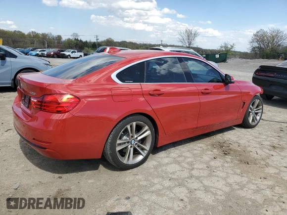 2016 BMW 4 Series 428i with VIN WBA4A9C58GG508399, listed as a Copart auction lot 52701715 with 89,424 mi miles and Salvage title. Bid and sale history available at DreamBid. Image 3.