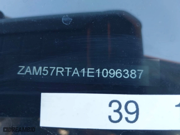 2014 Maserati Ghibli S Q4 with VIN ZAM57RTA1E1096387, listed as a IAAI auction lot 41424049 with 100,970 mi miles. Bid and sale history available at carsss.com. Image 9.