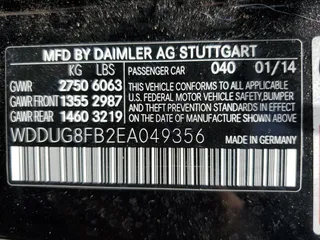 2014 Mercedes-Benz S 550 with VIN WDDUG8FB2EA049356, listed as a Copart auction lot 61553375 with 185,553 mi miles and Salvage title. Bid and sale history available at DreamBid. Image 13.