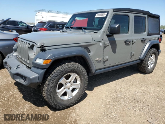 2018 Jeep Wrangler Unlimited Sport with VIN 1C4HJXDG9JW209512, listed as a Copart auction lot 61839505 with 155,953 mi miles and Clean title. Bid and sale history available at DreamBid. Image 1.