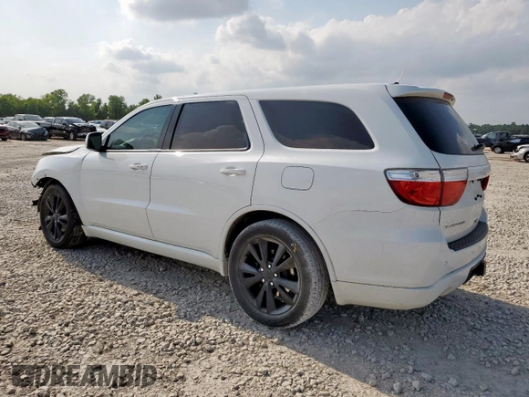 2013 Dodge Durango R/T with VIN 1C4SDHCT7DC697592, listed as a Copart auction lot 59778425 with 150,904 mi miles and Salvage title. Bid and sale history available at DreamBid. Image 2.