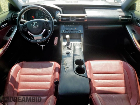 2015 Lexus IS 350 with VIN JTHBE1D27F5017920, listed as a Copart auction lot 52095265 with 114,011 mi miles and Salvage title. Bid and sale history available at DreamBid. Image 8.