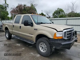 2000 Ford F-250 XL with VIN 1FTNW21F8YED04548, listed as a Copart auction lot 53504655 with 237,741 mi miles and Salvage title. Bid and sale history available at DreamBid. Image 4.