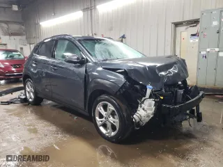 2022 Hyundai Kona SEL with VIN KM8K62AB2NU904947, listed as a Copart auction lot 43340775 with 44,542 mi miles and Salvage Title. Bid and sale history available at carsss.com. Image 4.