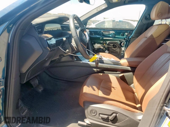 2021 Audi e-tron Premium Plus with VIN WA1LAAGE5MB030598, listed as a Copart auction lot 50411695 with 31,819 mi miles and Salvage title. Bid and sale history available at DreamBid. Image 7.