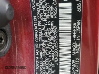 2005 Toyota Prius with VIN JTDKB20U857057353, listed as a Copart auction lot 55991475 with 184,166 mi miles and Clean Title. Bid and sale history available at DreamBid. Image 12.
