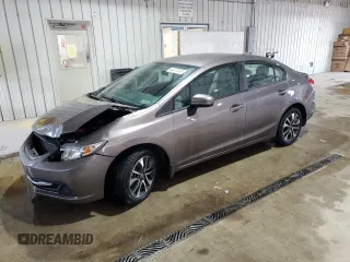 2014 Honda Civic Sedan LX with VIN 19XFB2F55EE218663, listed as a Copart auction lot 54677245 with 131,723 mi miles and Salvage Title. Bid and sale history available at carsss.com. Image 1.