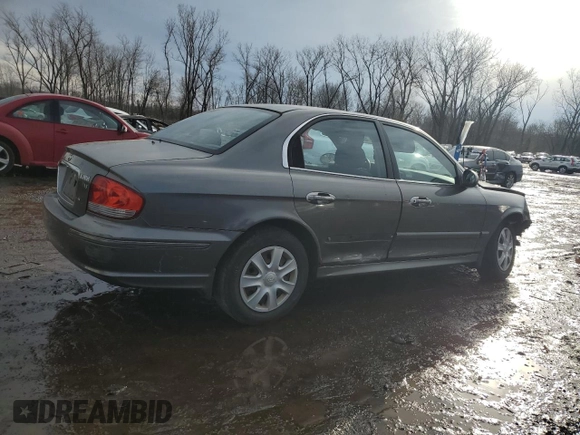 2002 Hyundai Sonata with VIN KMHWF25H52A617339, listed as a Copart auction lot 46359015 with 135,828 mi miles and Salvage Title. Bid and sale history available at carsss.com. Image 3.