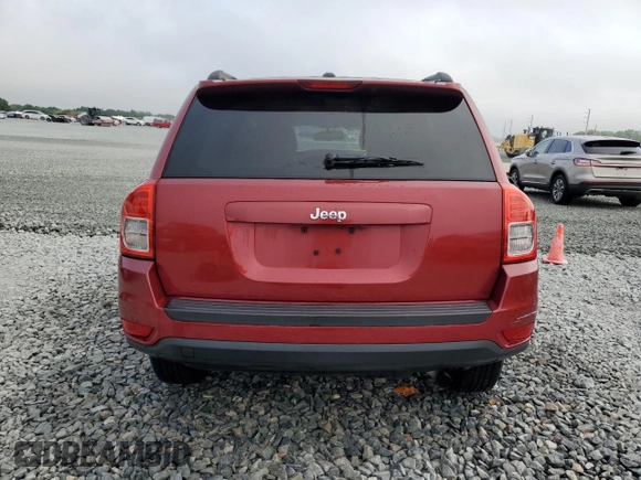 2012 Jeep Compass Sport with VIN 1C4NJCBA8CD661086, listed as a Copart auction lot 51484625 with 0 mi miles and Salvage Title. Bid and sale history available at carsss.com. Image 6.