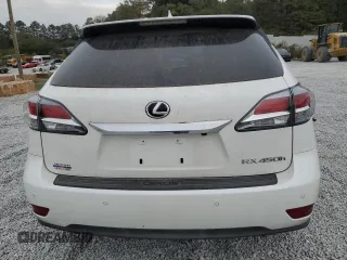 2014 Lexus RX 450h with VIN JTJZB1BA3E2009863, listed as a Copart auction lot 80414024 with 130,128 mi miles and Salvage title. Bid and sale history available at DreamBid. Image 6.