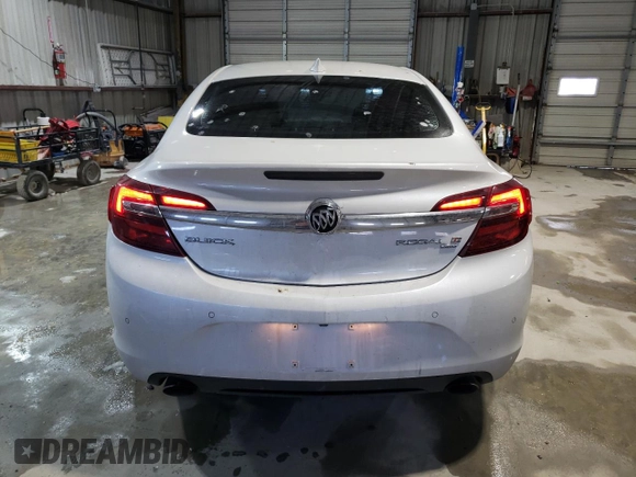 2016 Buick Regal Premium II with VIN 2G4GT5GX9G9126178, listed as a Copart auction lot 46190405 with 87,437 mi miles and Salvage title. Bid and sale history available at DreamBid. Image 6.
