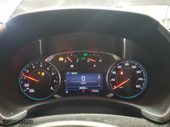 2020 Chevrolet Equinox LT with VIN 2GNAXVEX9L6213051, listed as a Copart auction lot 52303305 with 28,595 mi miles and Salvage Title. Bid and sale history available at carsss.com. Image 9.