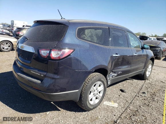 2015 Chevrolet Traverse LS with VIN 1GNKRFKD1FJ168130, listed as a Copart auction lot 74000824 with 0 mi miles and Salvage Title. Bid and sale history available at carsss.com. Image 3.
