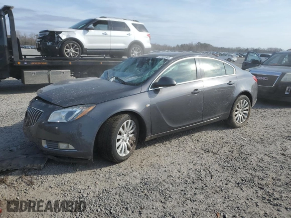 2011 Buick Regal CXL Turbo TO3 with VIN W04GX5GV7B1044111, listed as a Copart auction lot 43941945 with 197,554 mi miles and Salvage Title. Bid and sale history available at carsss.com. Image 1.