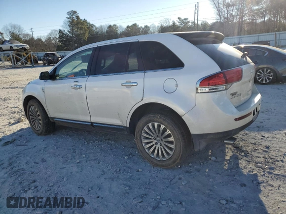 2012 Lincoln MKX with VIN 2LMDJ6JK6CBL00372, listed as a Copart auction lot 87796245 with 167,133 mi miles and Salvage Title. Bid and sale history available at carsss.com. Image 2.