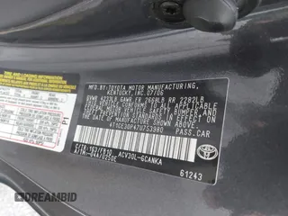2007 Toyota Solara SE with VIN 4T1CE30P47U753980, listed as a IAAI auction lot 42037953 with 124,368 mi miles. Bid and sale history available at carsss.com. Image 9.
