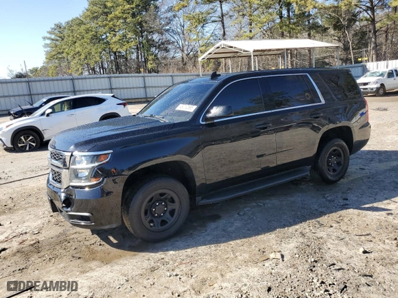 2018 Chevrolet Tahoe Commercial with VIN 1GNLCDEC6JR271180, listed as a Copart auction lot 43010395 with 141,527 mi miles and Salvage Title. Bid and sale history available at carsss.com. Image 1.