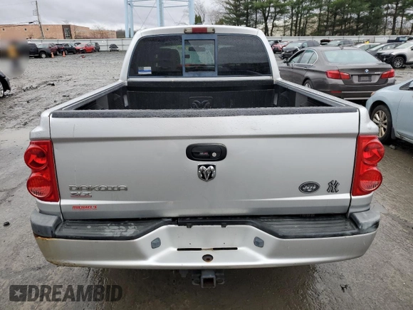 2007 Dodge Dakota SLT with VIN 1D7HW48K37S119907, listed as a Copart auction lot 84241844 with 205,967 mi miles and Clean Title. Bid and sale history available at carsss.com. Image 6.